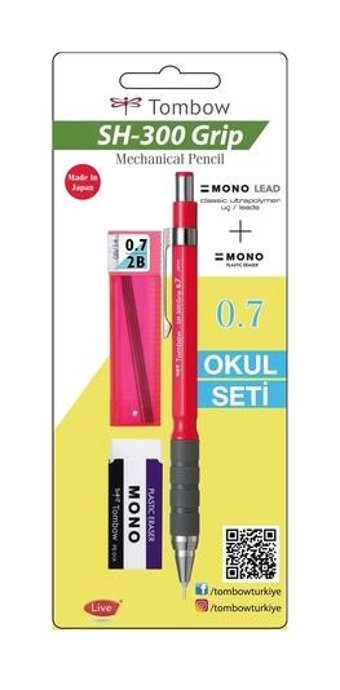 Milan Grip SH-300 Silgili Metal Metalik Pembe 0.7 mm Versatil Kalem