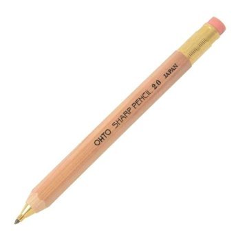 Ohto Wooden APS-680E Silgili Metal Metalik Ahşap 2.0 mm Versatil Kalem