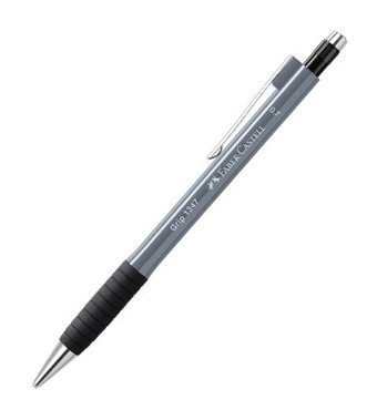 Faber-Castell Grip 1347 Silgili Metal Metalik Gri 0.7 mm Versatil Kalem