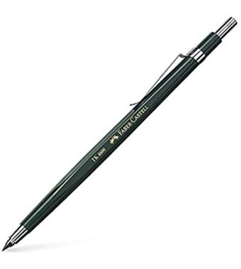 Faber-Castell TK-4600 Silgili Metal Metalik Siyah 2.0 mm Versatil Kalem