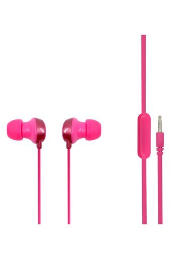 Mf Product Acoustic 0098 Silikonlu Mikrofonlu 3.5 Mm Jak Kablolu Kulaklık Pembe