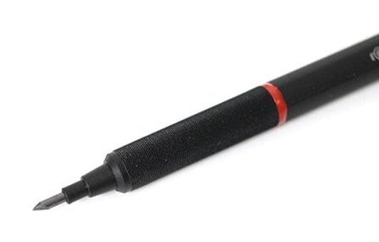 Rotring Rapid Pro Silgili Krom Metalik Siyah 0.2 mm Versatil Kalem