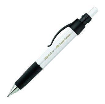 Faber-Castell Grip Plus Silgili Metal Metalik Beyaz 1.4 mm Versatil Kalem