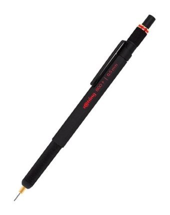 Rotring 800-1900181 Silgili Krom Metalik Siyah 0.5 mm Versatil Kalem