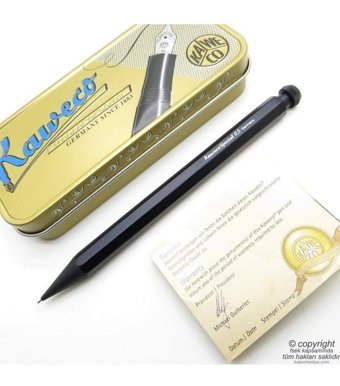 Kaweco Special 10000181 Silgili Aliminyum Metalik Siyah 0.5 mm Versatil Kalem