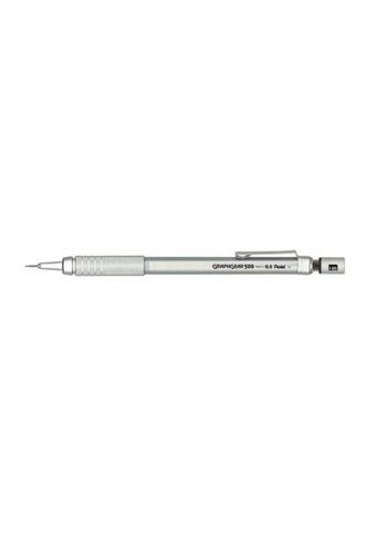 Pentel Graphgear 500 Silgili Metal Metalik Gri 0.5 mm Versatil Kalem