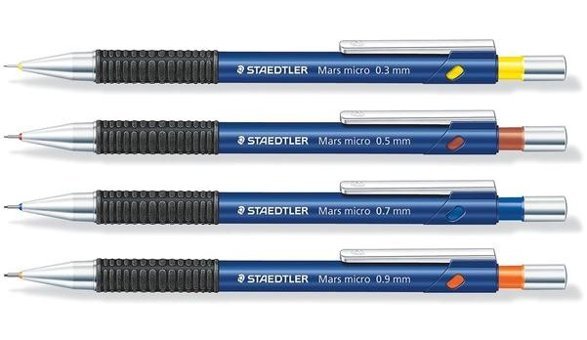 Staedtler Mars Micro Silgili Metal Metalik Lacivert 0.9 mm Versatil Kalem