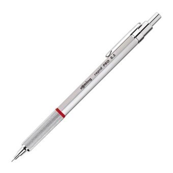 Rotring Rapid Pro Silgili Metal Metalik Gümüş 0.7 mm Versatil Kalem