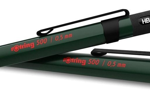 Rotring 500-2164106 Silgili Krom Metalik Yeşil 0.5 mm Versatil Kalem