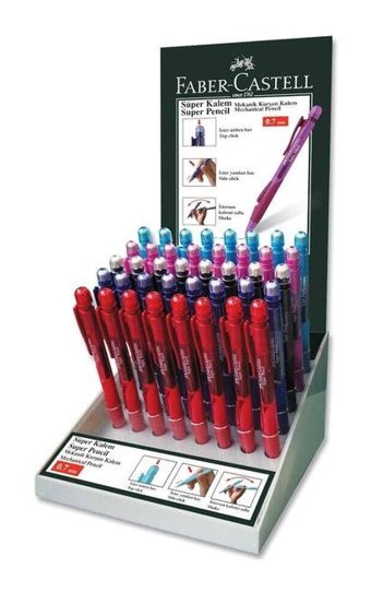 Faber-Castell Shaker Silgili Metal Metalik Çok Renkli 0.5 mm Versatil Kalem