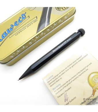 Kaweco Special 10000535 Silgili Aliminyum Metalik Siyah 0.9 mm Versatil Kalem
