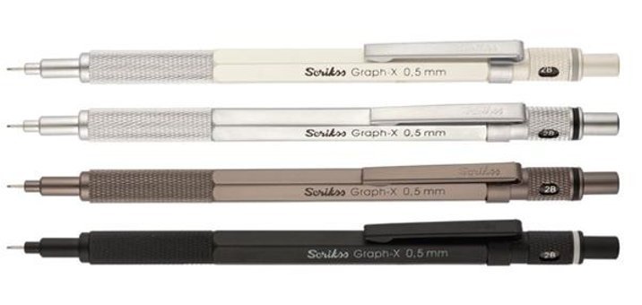 Scrikss Graph-X Silgili Metal Metalik Çok Renkli 0.5 mm Versatil Kalem