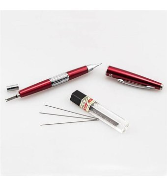 Pentel Kerry Silgili Metal Metalik Kırmızı 0.5 mm Versatil Kalem