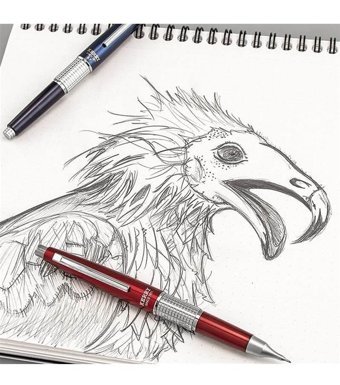 Pentel Kerry Silgili Metal Metalik Kırmızı 0.5 mm Versatil Kalem