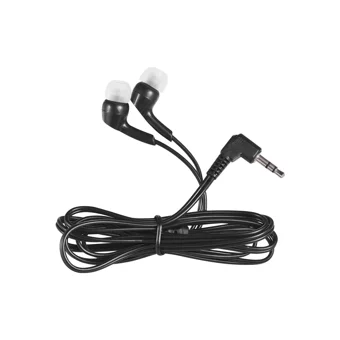 Auvc Silikonlu Mikrofonlu 3.5 Mm Jak Kablolu Kulaklık Siyah