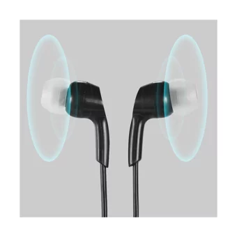 Auvc Silikonlu Mikrofonlu 3.5 Mm Jak Kablolu Kulaklık Siyah