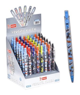 Mikro MP-336E-48 Silgili Silikon Neon Çok Renkli 0.7 mm Versatil Kalem