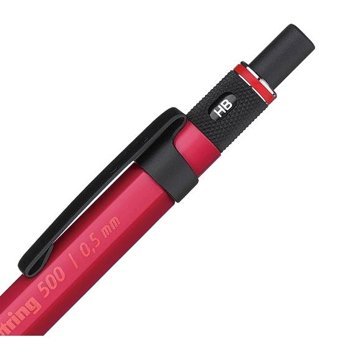 Rotring 500-2164107 Silgili Metal Metalik Kırmızı 0.5 mm Versatil Kalem