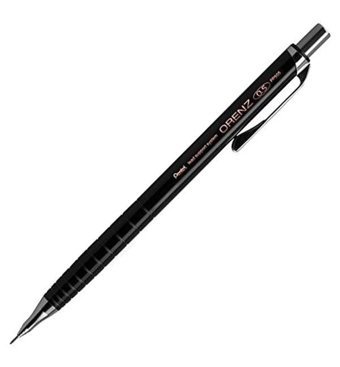 Pentel Orenz Silgili Metal Metalik Siyah 0.5 mm Versatil Kalem