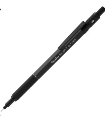 Scrikss Graph-X Metal Metalik Siyah 0.7 mm Versatil Kalem