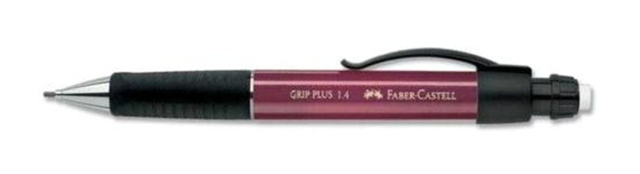 Faber-Castell Grip Plus Silgili Metal Metalik Bordo 1.4 mm Versatil Kalem