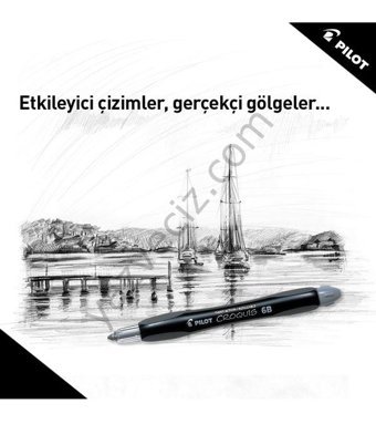 Pilot Croquis Silgili Metal Metalik Siyah 3.8 mm Versatil Kalem