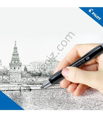 Pilot Croquis Silgili Metal Metalik Siyah 3.8 mm Versatil Kalem