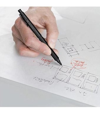 Pentel Orenz Nero Silgili Metal Metalik Siyah 0.5 mm Versatil Kalem