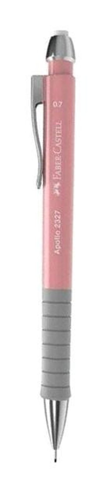 Faber-Castell Apollo Silgili Metal Metalik Pembe 0.7 mm Versatil Kalem
