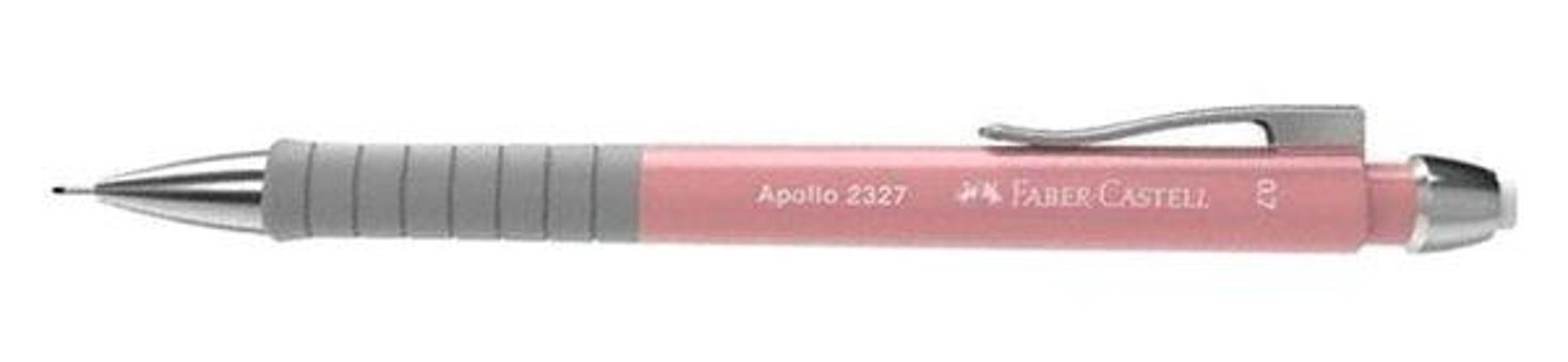 Faber-Castell Apollo Silgili Metal Metalik Pembe 0.7 mm Versatil Kalem