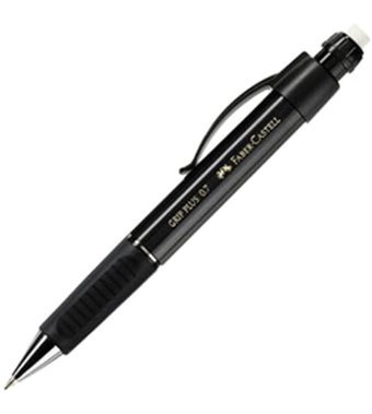 Faber-Castell Grip Plus Metal Metalik Siyah 0.7 mm Versatil Kalem