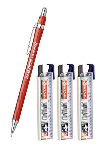 Scrikss Simo R&D Japan Metal Metalik Kırmızı 0.7 mm Versatil Kalem