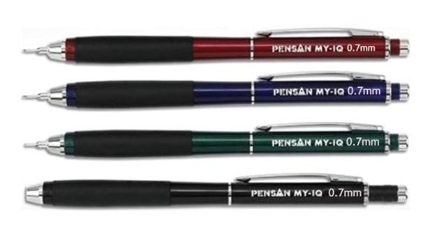 Pensan My Iq Silgili Metal Metalik Bordo 0.7 mm Versatil Kalem
