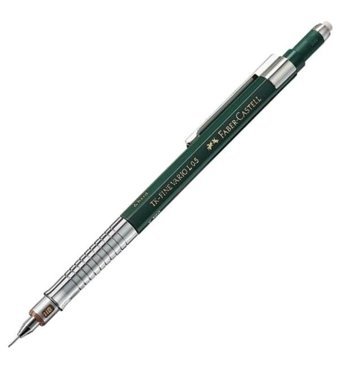 Faber-Castell Tk Fine Vario Lux 135900 Silgili Metal Metalik Yeşil 0.9 mm Versatil Kalem