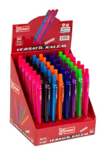 Mikro MP-331 Silgili Silikon Metalik Çok Renkli 0.7 mm Versatil Kalem