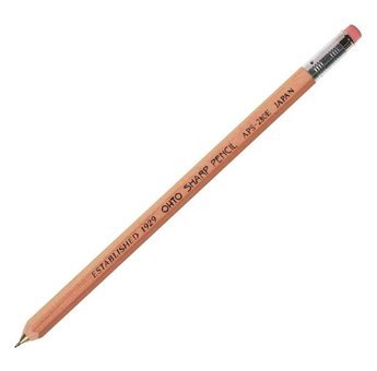 Ohto Wooden Naturel APS-280E Silgili Metal Metalik Naturel 0.5 mm Versatil Kalem