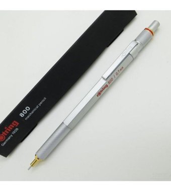 Rotring 800-1904448 Silgili Krom Metalik Krem 0.7 mm Versatil Kalem