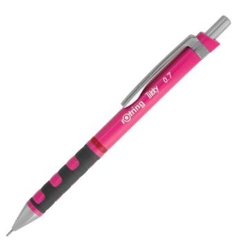Rotring Tikky 2007218 Silgili Krom Metalik Pembe 0.7 mm Versatil Kalem