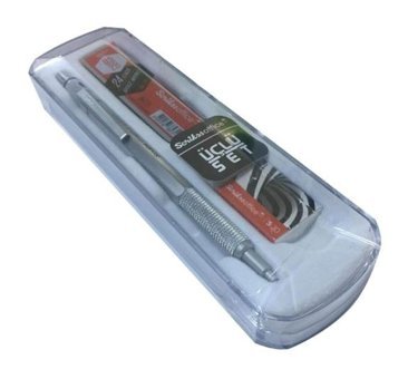 Scrikss Graph-X Silgili Krom Metalik Gri 0.5 mm Versatil Kalem