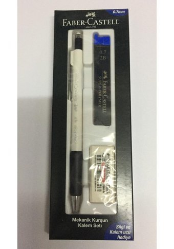 Faber-Castell Grip 1347 Silgili Metal Metalik Turkuaz 0.7 mm Versatil Kalem