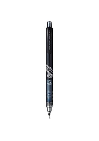 Uni-Ball Kuru Toga Silgili Metal Metalik Siyah 0.7 mm Versatil Kalem