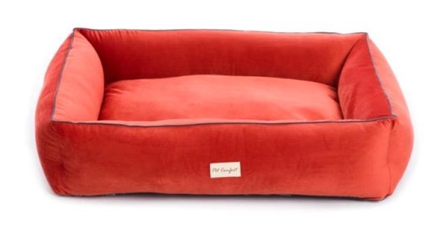 Pet Comfort Golf Vita Yıkanabilir Büyük Irk İç Mekan Köpek Yatağı Kırmızı