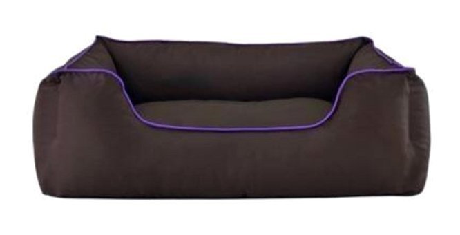 Pet Comfort Alpha Yıkanabilir Büyük Irk İç Mekan Köpek Yatağı Mor-Kahverengi