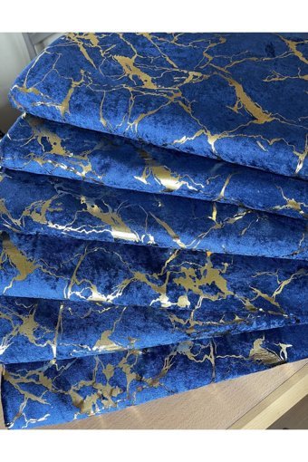 Tekstilsa Kadife Polar Varaklı Süngerli Çizgili Lacivert Tekli Koltuk Örtüsü 170x210 cm