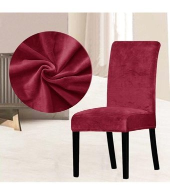Rüzgar Ticaret Kadife Likralı Jakarlı Süngerli Çiçek Desenli Su Geçirmez Kırmızı Tekli Koltuk Örtüsü 170x210 cm