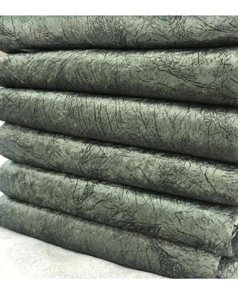 Tekstilsa Kadife Polar Süngerli Çizgili Yeşil Tekli Koltuk Örtüsü 170x210 cm