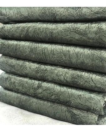 Tekstilsa Kadife Polar Süngerli Çizgili Yeşil Tekli Koltuk Örtüsü 170x210 cm