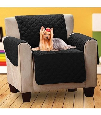 Ankaflex Pamuklu - Polyester Süngerli Su Geçirmez Siyah Tekli Koltuk Örtüsü 55x134 cm
