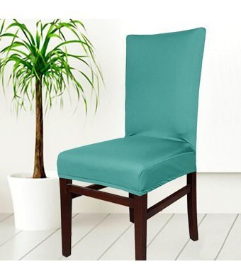 Abeltrade Polyester Likralı Süngersiz Düz Giydirmeli Lastikli Turkuaz Tekli Koltuk Örtüsü 34x48 cm