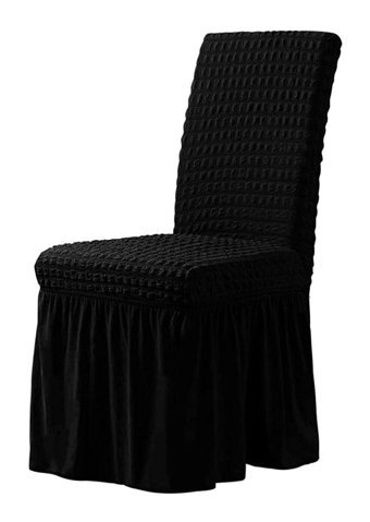 Elgeyar Pamuklu - Polyester Bürümcük Giydirmeli Siyah Koltuk Örtüsü 35x50 cm
